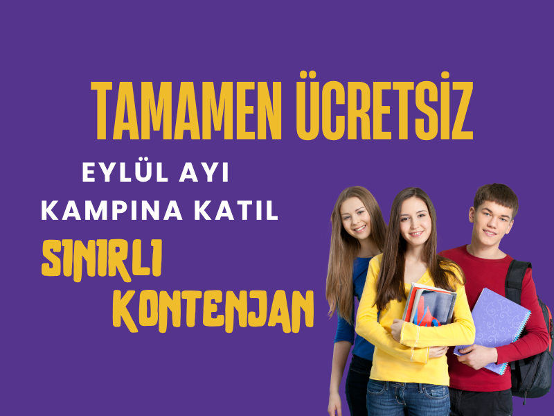 Eylül Ayı Ücretsiz Kamp Programı