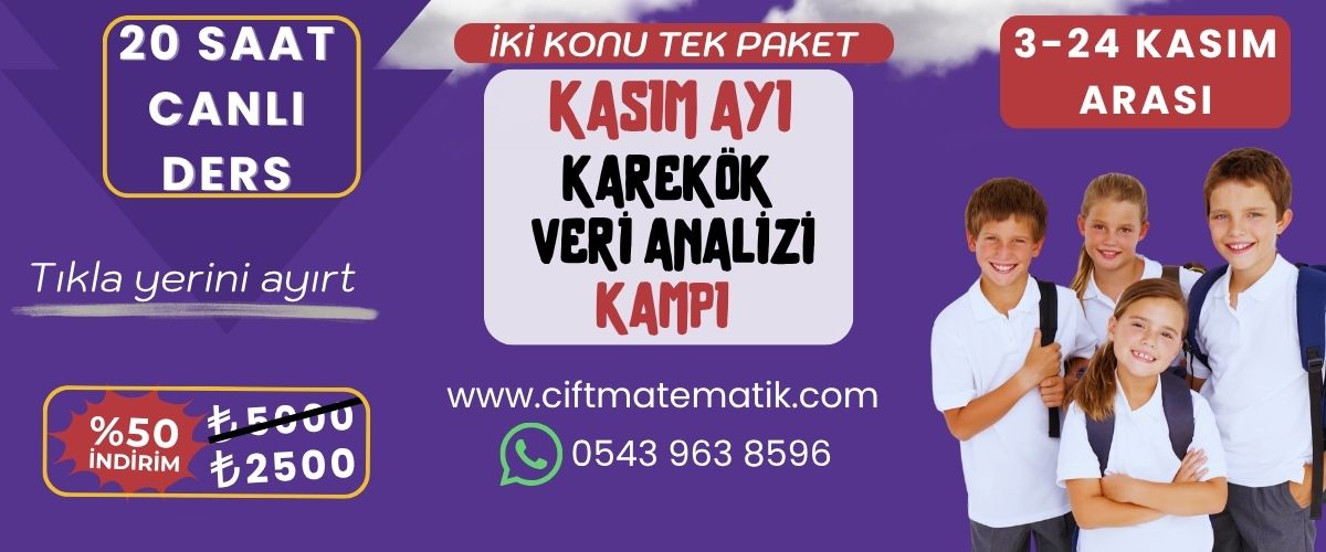 Kasım Ayı Karekök ve Veri Analizi Kampımız